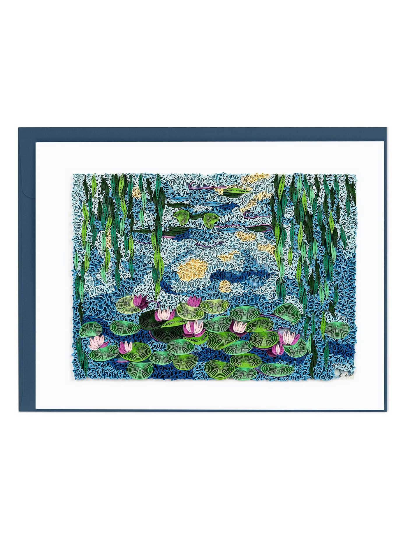 Artist Series: Quilled Water Lilies 1916-19, Monet Card