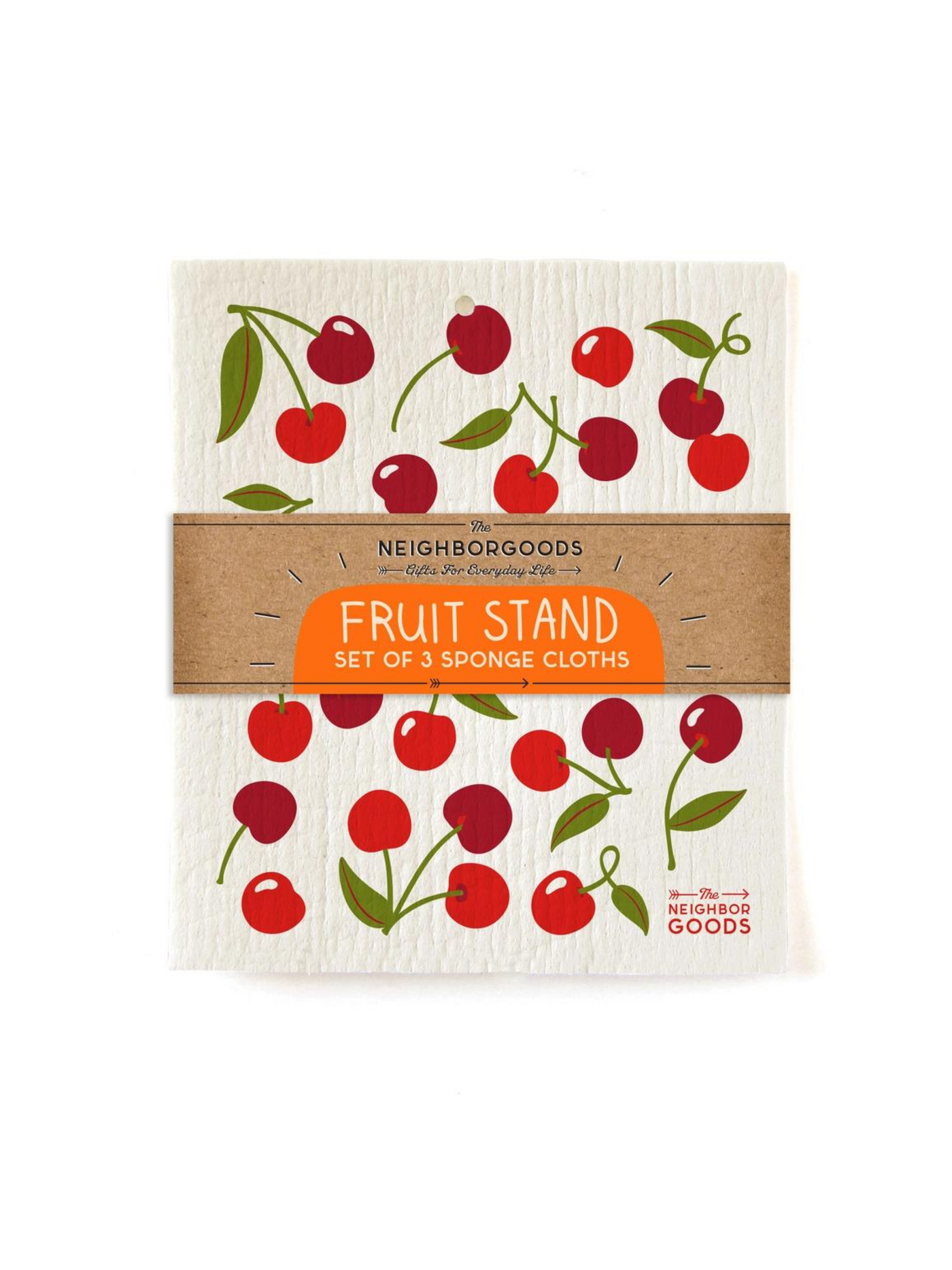 Fruit Stand Sponge Cloth - Set of 3