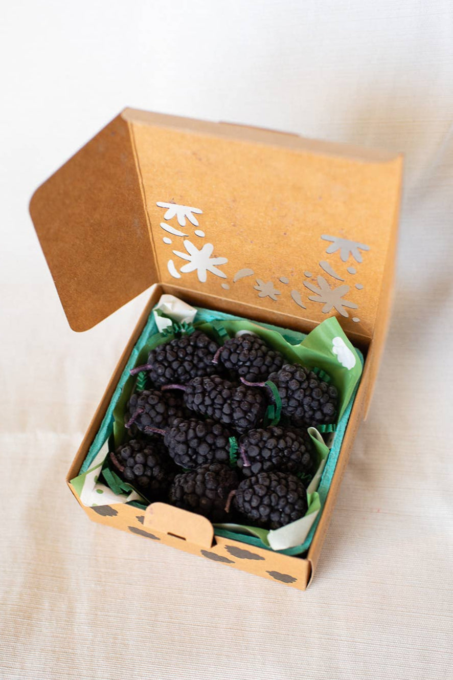 Beeswax Blackberry Birthday Candles: 10