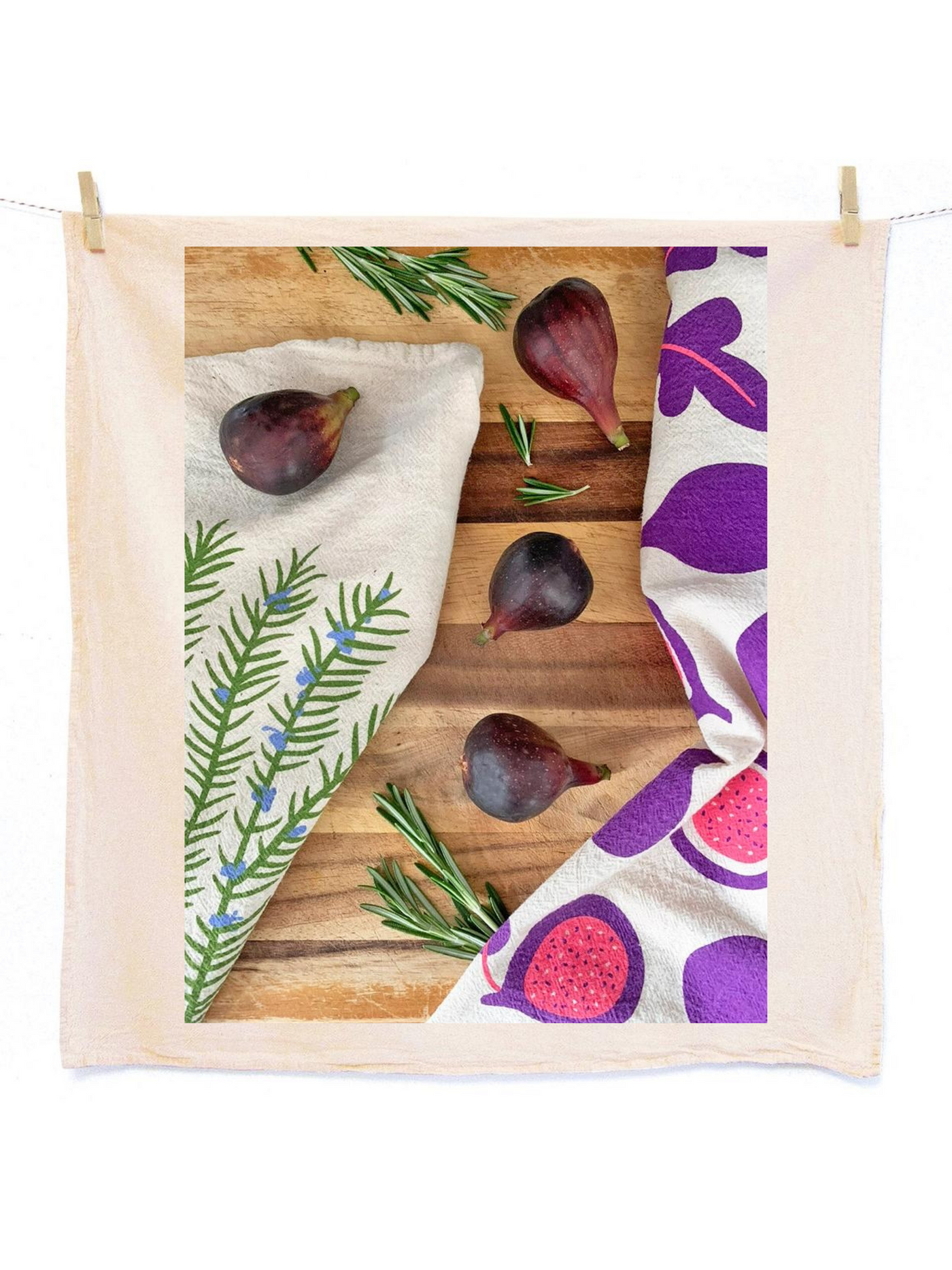 Rosemary & Fig (Rosemary, Fig) - Tea Towel Set of 2