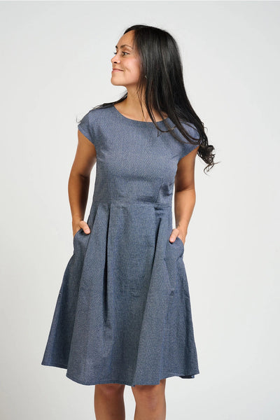 Devonshire Dress - Blue Chambray
