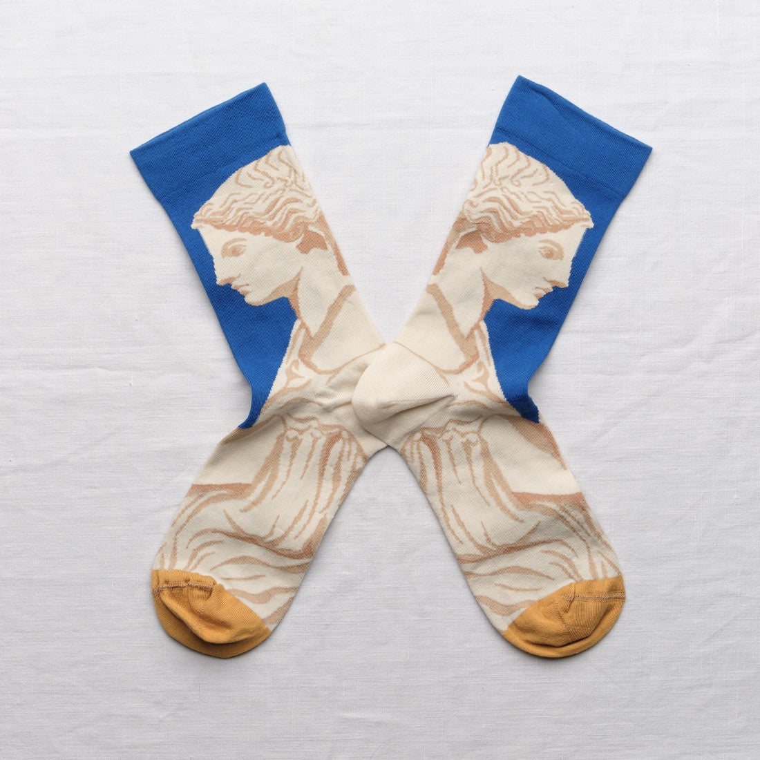 Cobalt Statue Socks