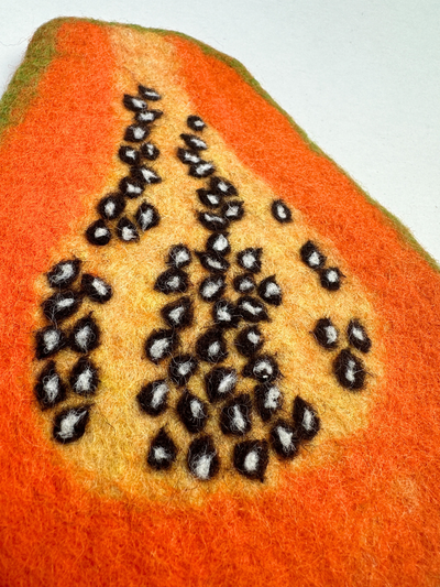 Papaya Felt Trivet