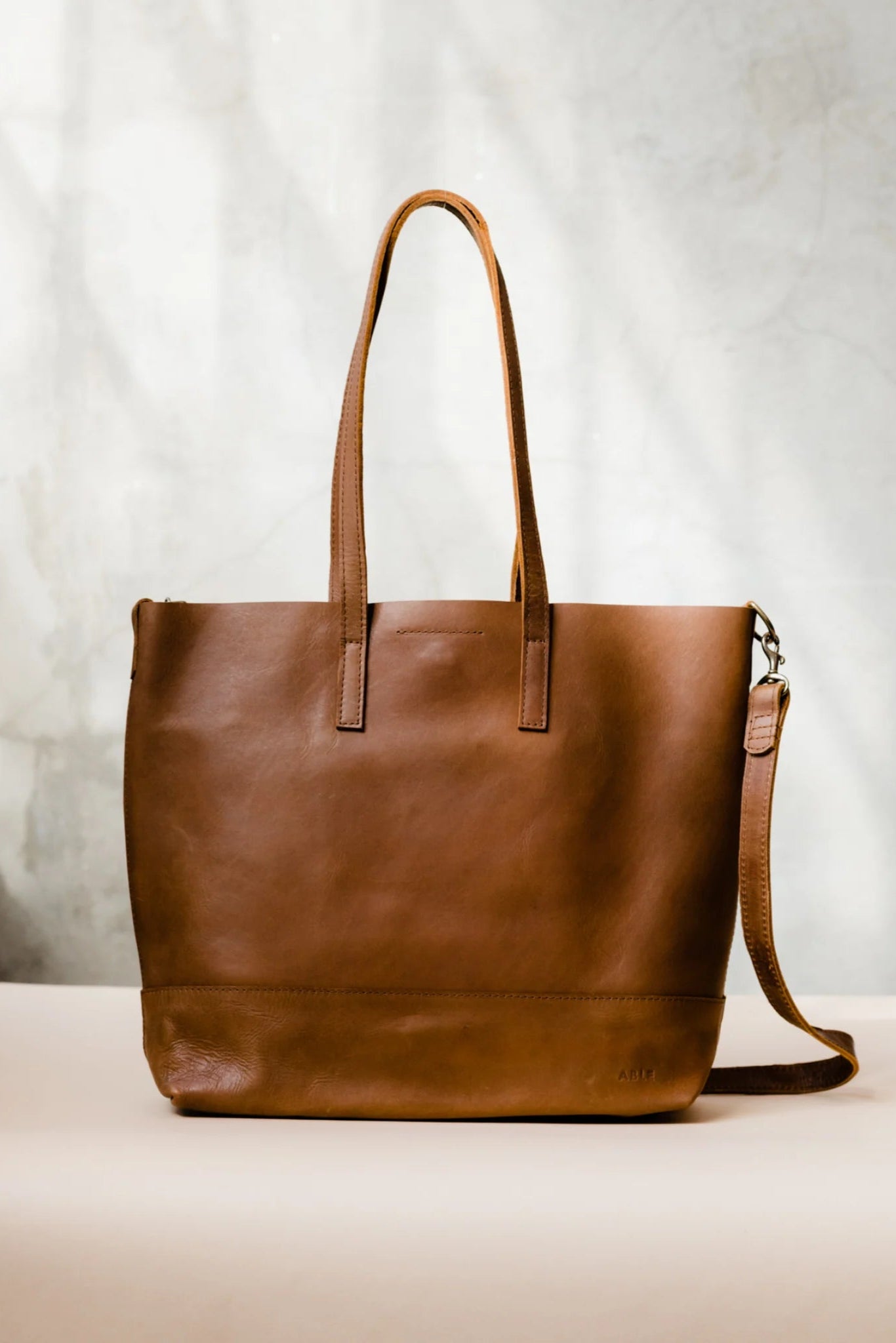 Abera Crossbody Tote in Whiskey