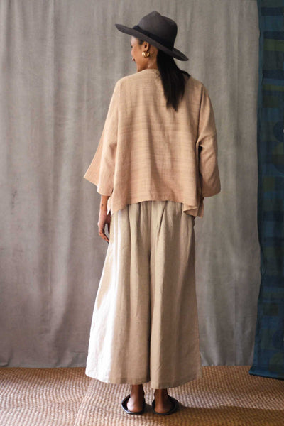 Linen Culottes in Natural