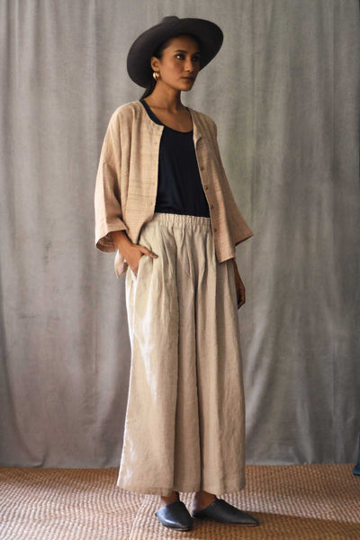 Linen Culottes in Natural