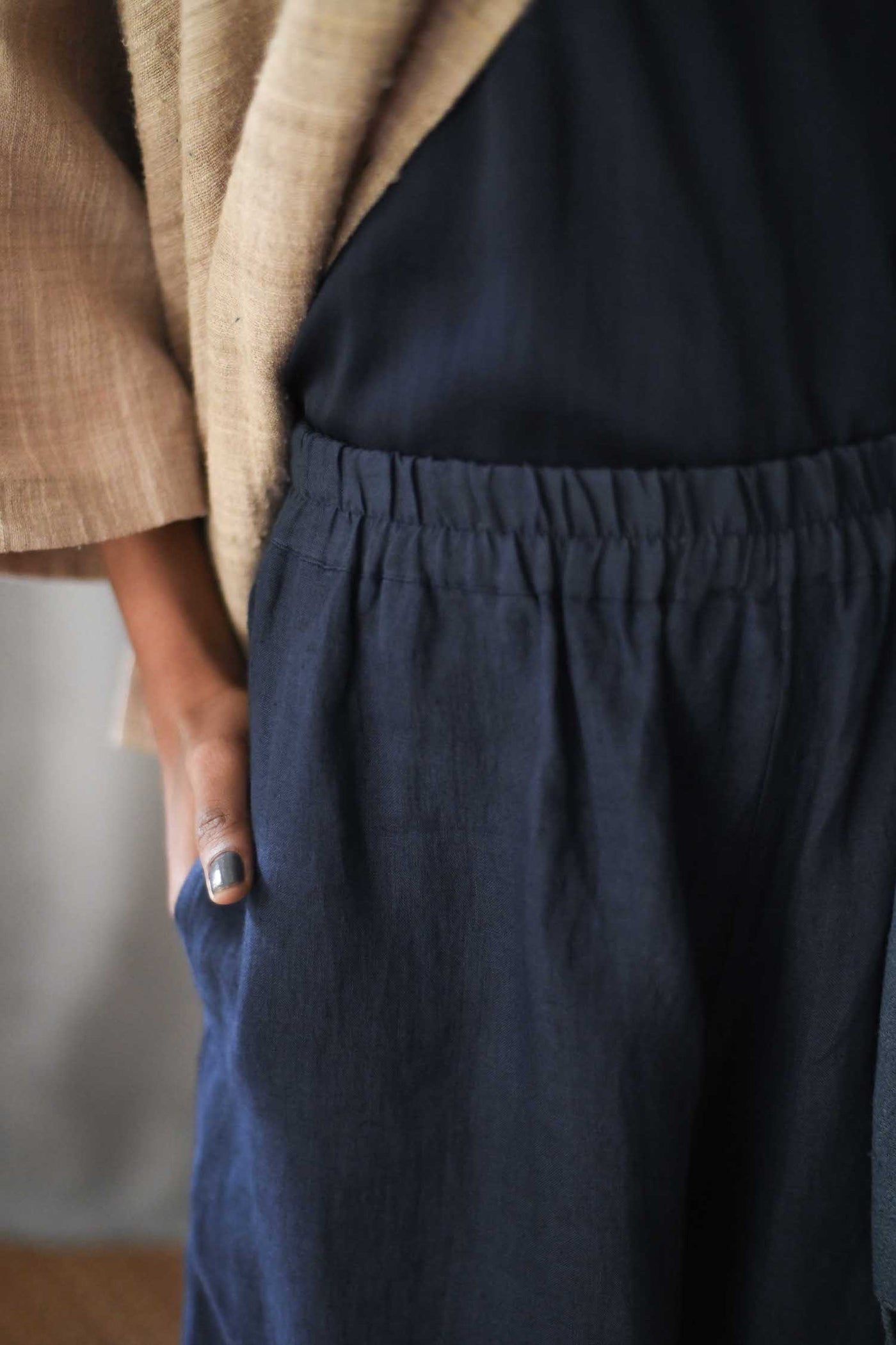 Linen Culottes in Indigo