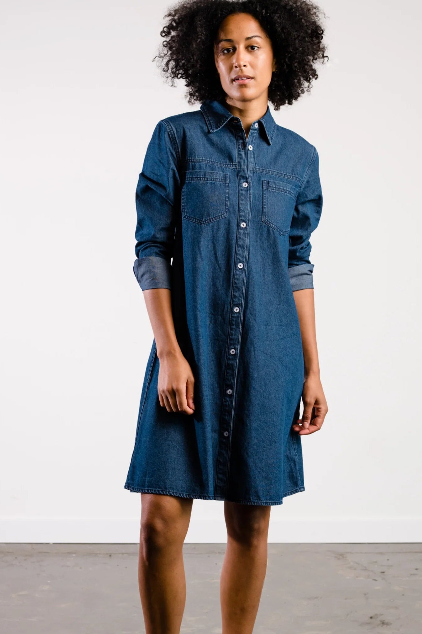 Kate Denim Swing Dress