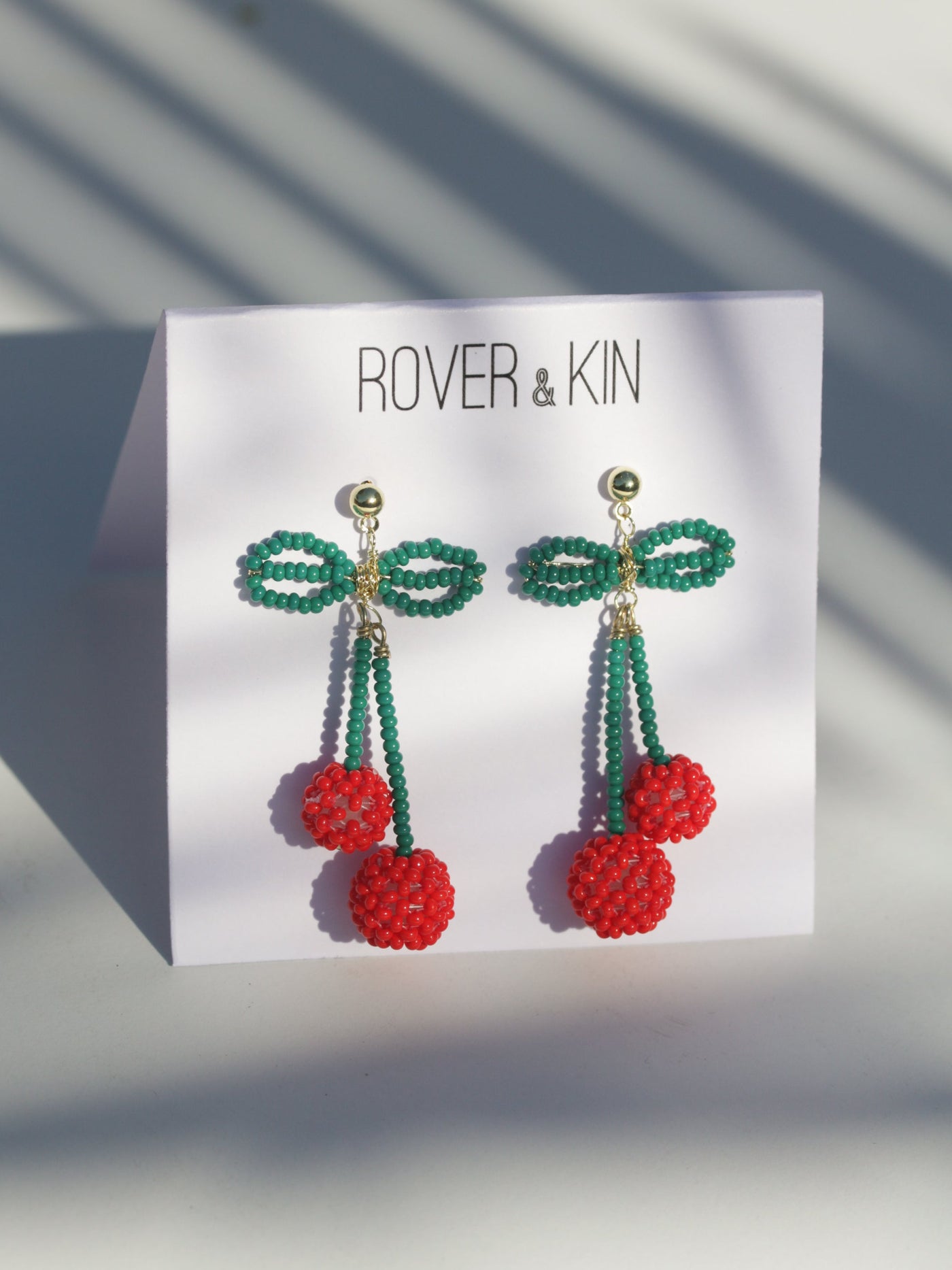 Cherry Beaded Earrings