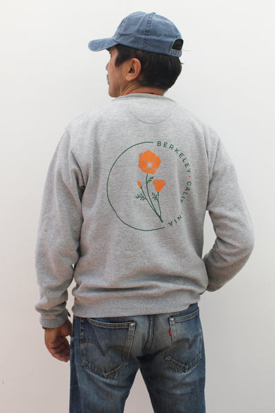 Berkeley California Poppy Sweatshirt - Unisex Crew