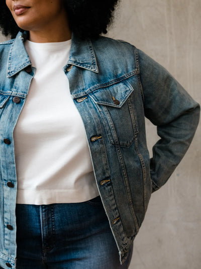 The Merly Denim Jacket in Clean Wash