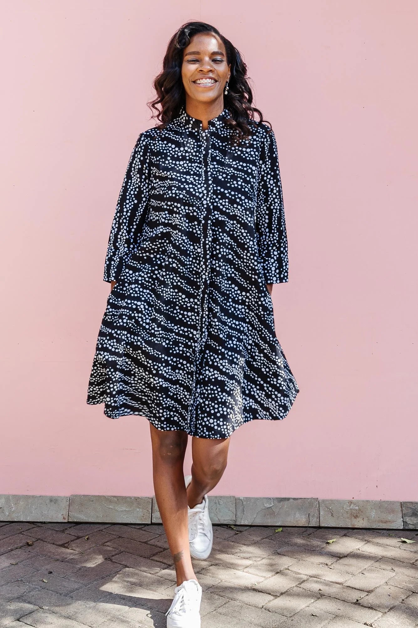 Zuri African Wax Print Dress - Pop!