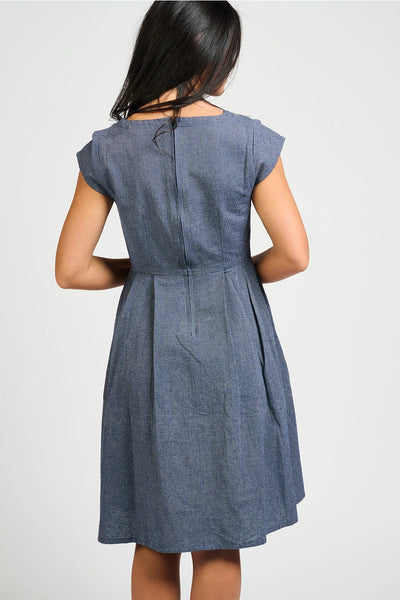 Devonshire Dress - Blue Chambray