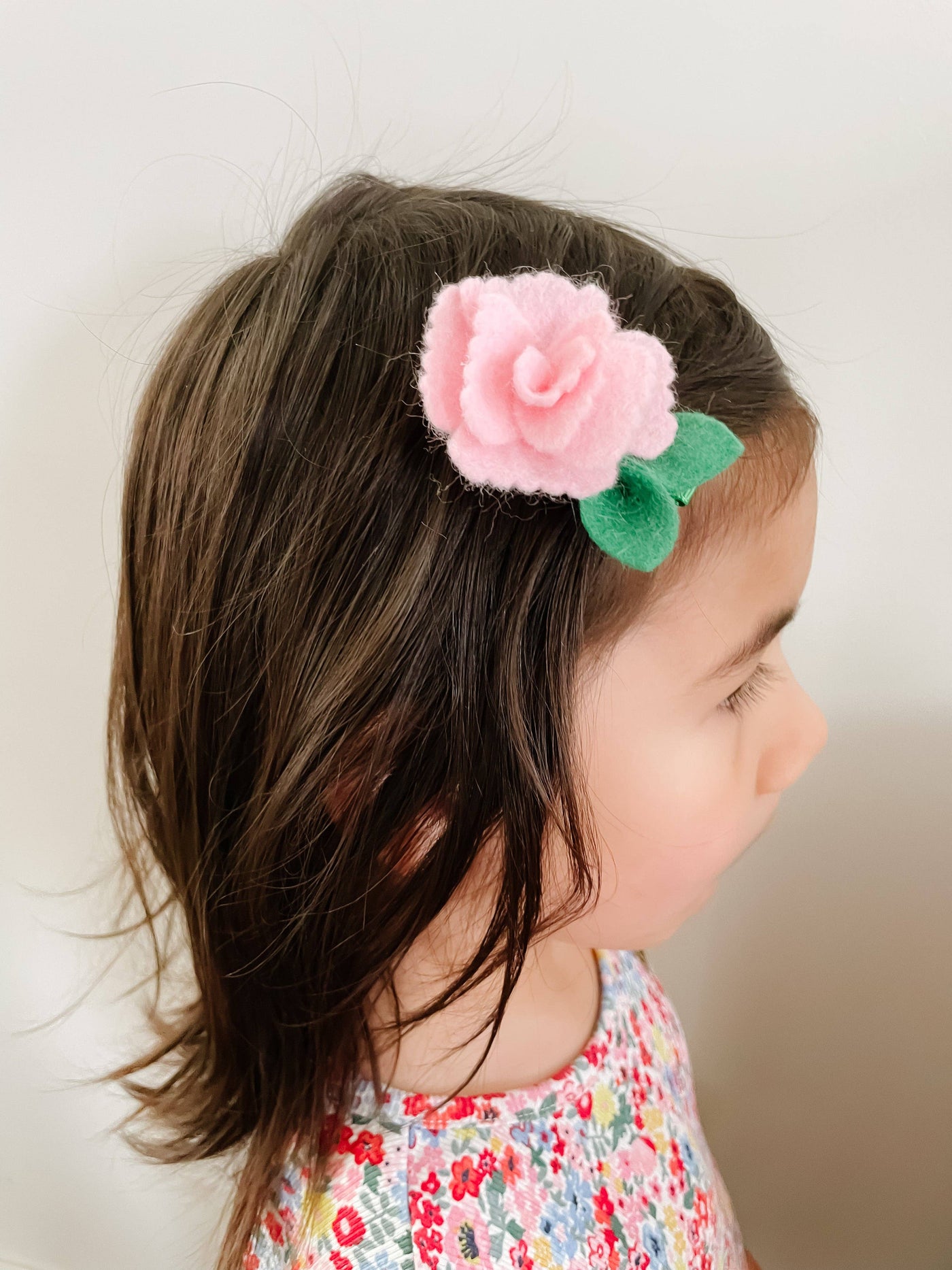 Pink Carnation Hair Clip